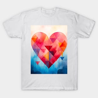 Geometric Heart, Valentine's Day T-Shirt